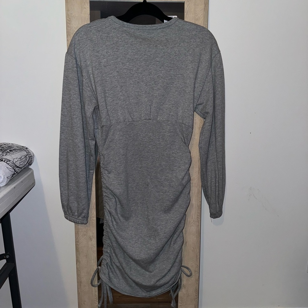 Forever 21, long sleeve, gray dress